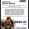 2020 Panini Chronicles Utah Jazz #48 Donovan Mitchell