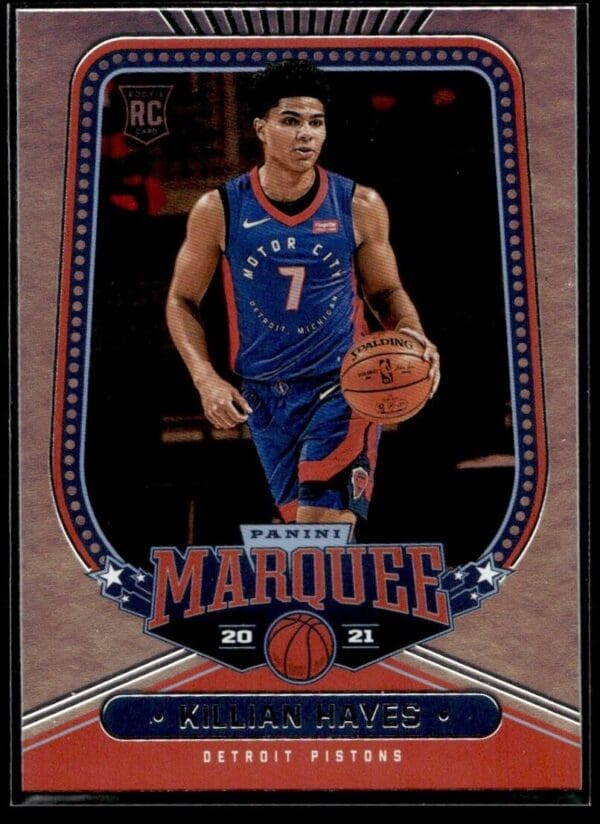 _10 2020-21 Panini Chronicles Marquee Killian Hayes Rookie Detroit Pistons #253