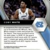 2021-22 Panini Prizm Draft Picks Coby White North Carolina Tar Heels #35