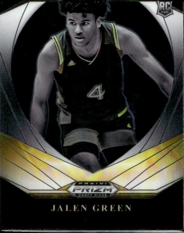 _10 2021-22 Panini Prizm Draft Picks Jalen Green Houston Rockets #9 Brilliance