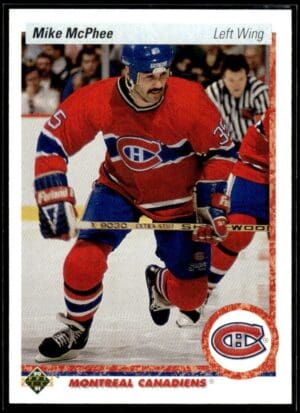_10 1990 Upper Deck Montreal Canadiens #384 Mike McPhee
