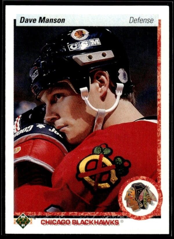 1990 Upper Deck Chicago Blackhawks #85 Dave Manson