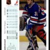 1990 Upper Deck New York Rangers #279 John Vanbiesbrouck