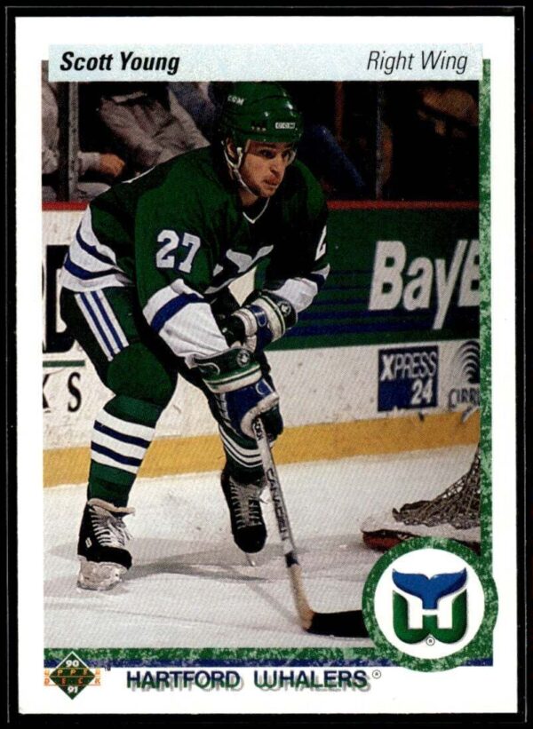 _10 1990 Upper Deck Hartford Whalers #87 Scott Young