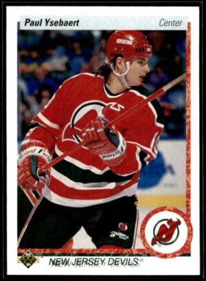 _10 1990 Upper Deck New Jersey Devils #375 Paul Ysebaert RC Rookie