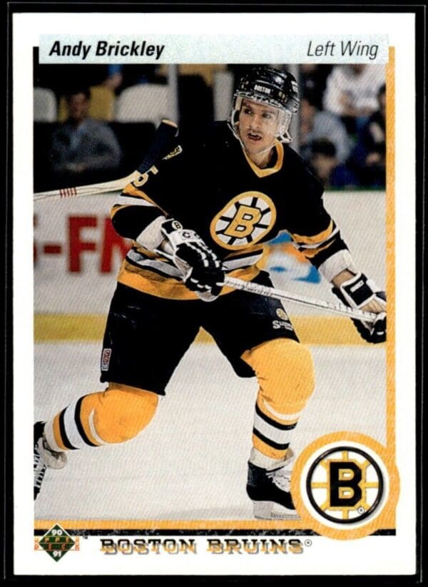 _10 1990 Upper Deck Boston Bruins #84 Andy Brickley