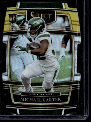 _10 2021 Panini Select Michael Carter Rookie New York Jets #71 Die-Cut