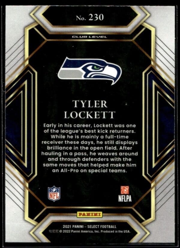 _10 2021 Panini Select Tyler Lockett Seattle Seahawks #230