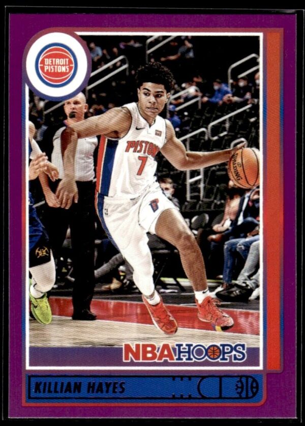 2021 Hoops Detroit Pistons #175 Killian Hayes RC Rookie Purple