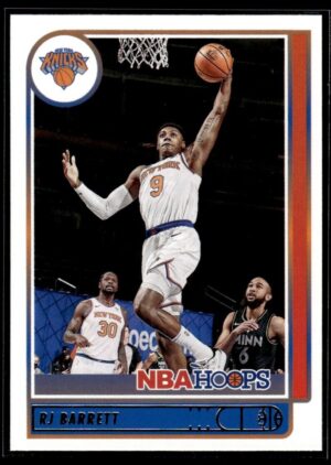 _10 2021 Hoops New York Knicks #137 RJ Barrett Red Back