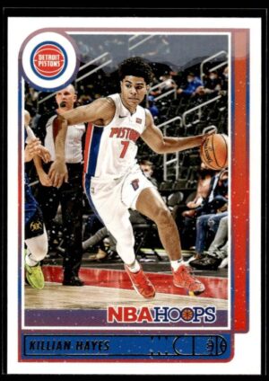 _10 2021 NBA Hoops Winter Edition Detroit Pistons #175 Killian Hayes RC Rookie