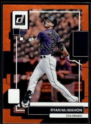 2022 Donruss Colorado Rockies #123 Ryan McMahon Orange Holo