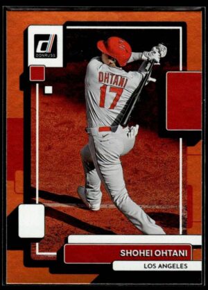 2022 Donruss Los Angeles Angels #147 Shohei Ohtani Orange Holo