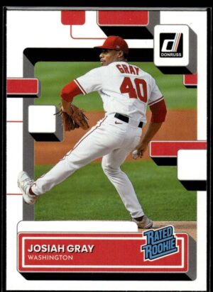 2022 Donruss Washington Nationals #42 Josiah Gray RC Rookie