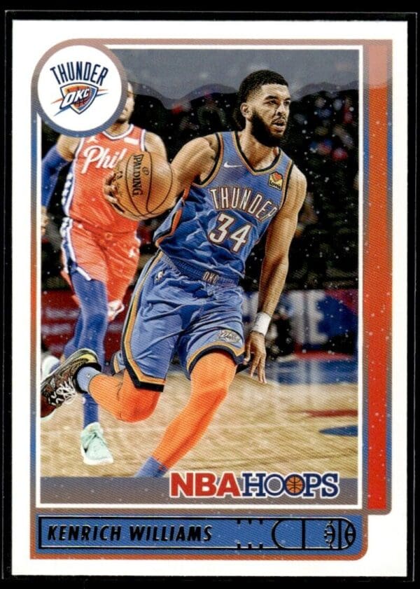 2021 NBA Hoops Winter Edition Oklahoma City Thunder #53 Kenrich Williams
