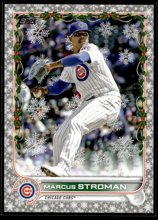 2022 Topps Holiday Chicago Cubs #HW156 Marcus Stroman Metallic
