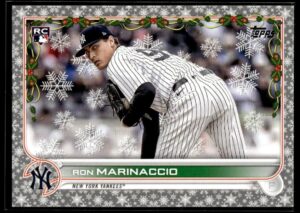 _10 2022 Topps Holiday New York Yankees #HW118 Ron Marinaccio RC Rookie Metallic