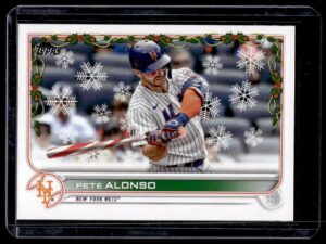 _10 2022 Topps Holiday New York Mets #HW65 Pete Alonso Metallic