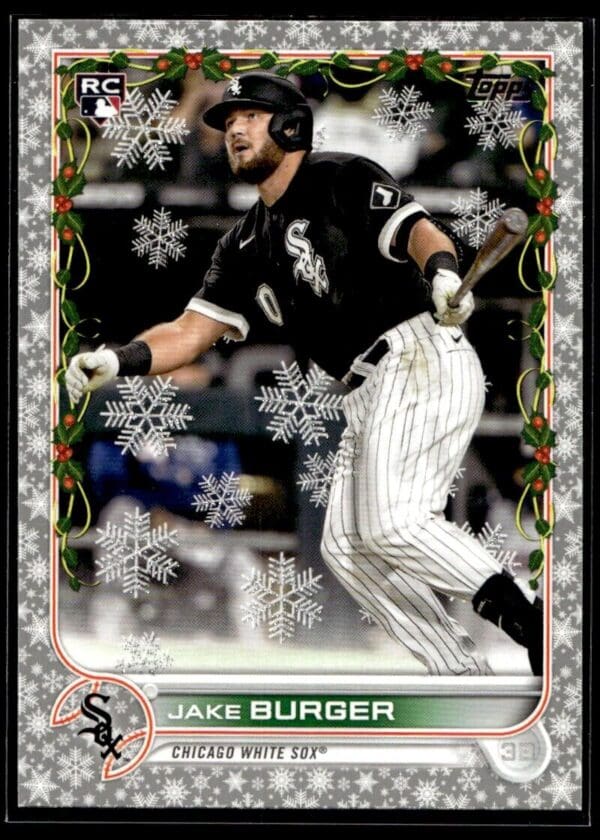 _10 2022 Topps Holiday Chicago White Sox #HW81 Jake Burger RC Rookie Metallic