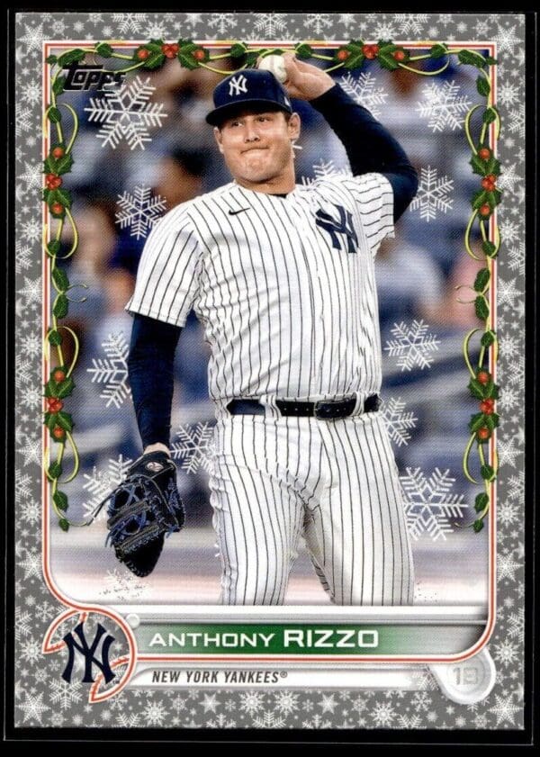 2022 Topps Holiday New York Yankees #HW138 Anthony Rizzo Metallic