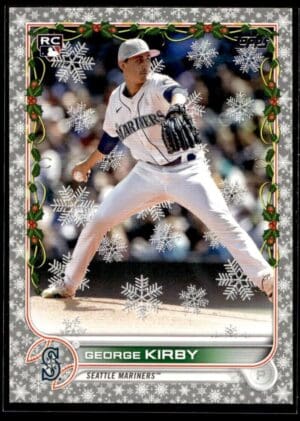 2022 Topps Holiday Seattle Mariners #HW166 George Kirby RC Rookie Metallic