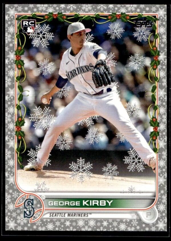 _10 2022 Topps Holiday Seattle Mariners #HW166 George Kirby RC Rookie Metallic