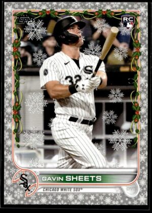 _10 2022 Topps Holiday Chicago White Sox #HW174 Gavin Sheets RC Rookie Metallic