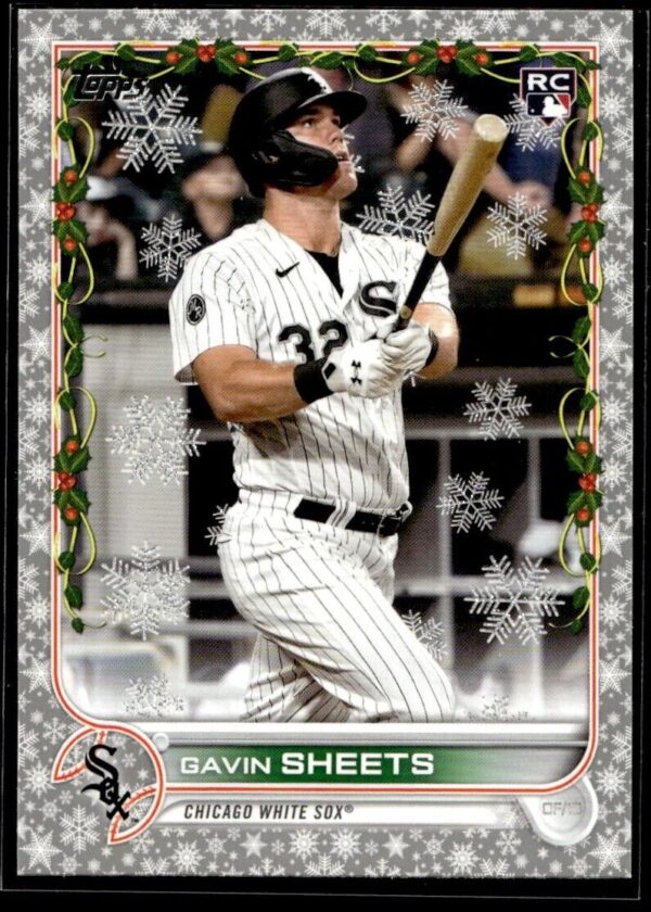 2022 Topps Holiday Chicago White Sox #HW174 Gavin Sheets RC Rookie Metallic