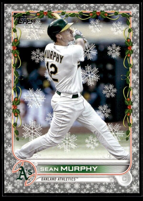 _10 2022 Topps Holiday Oakland Athletics #HW107 Sean Murphy Metallic
