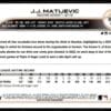 2022 Topps Holiday Houston Astros #HW136 J.J. Matijevic RC Rookie Metallic