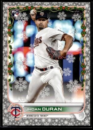 2022 Topps Holiday Minnesota Twins #HW195 Jhoan Duran RC Rookie Metallic