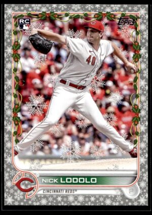 2022 Topps Holiday Cincinnati Reds #HW24 Nick Lodolo RC Rookie Metallic