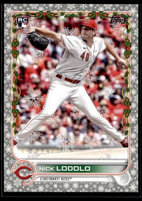 2022 Topps Holiday Cincinnati Reds #HW24 Nick Lodolo RC Rookie Metallic