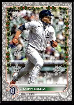 2022 Topps Holiday Detroit Tigers #HW159 Javier Baez Metallic