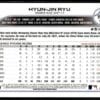 2022 Topps Holiday Toronto Blue Jays #HW152 Hyun-Jin Ryu Metallic