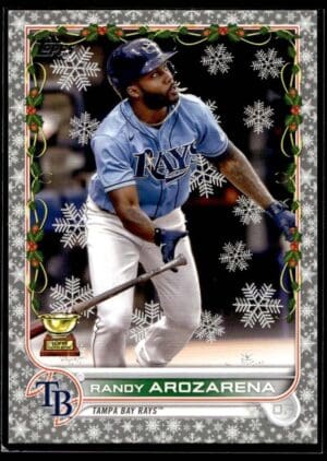 2022 Topps Holiday Tampa Bay Rays #HW128 Randy Arozarena Metallic