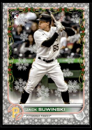 _10 2022 Topps Holiday Pittsburgh Pirates #HW103 Jack Suwinski RC Rookie Metallic