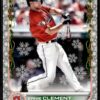 2022 Topps Holiday Cleveland Guardians #HW11 Ernie Clement RC Rookie Metallic