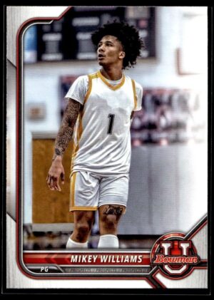 2002 Bowman University  #86 Mikey Williams Autographed