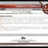2002 Bowman University  #24 Kennedy Chandler