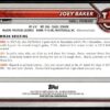 2002 Bowman University  #54 Joey Baker
