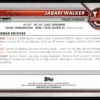 2002 Bowman University  #60 Jabari Walker