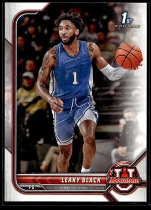 _10 2002 Bowman University #41 Leaky Black