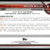 2002 Bowman University  #15 Mason Miller