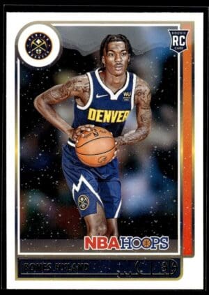 2021 NBA Hoops Winter Edition Denver Nuggets #224 Bones Hyland RC Rookie