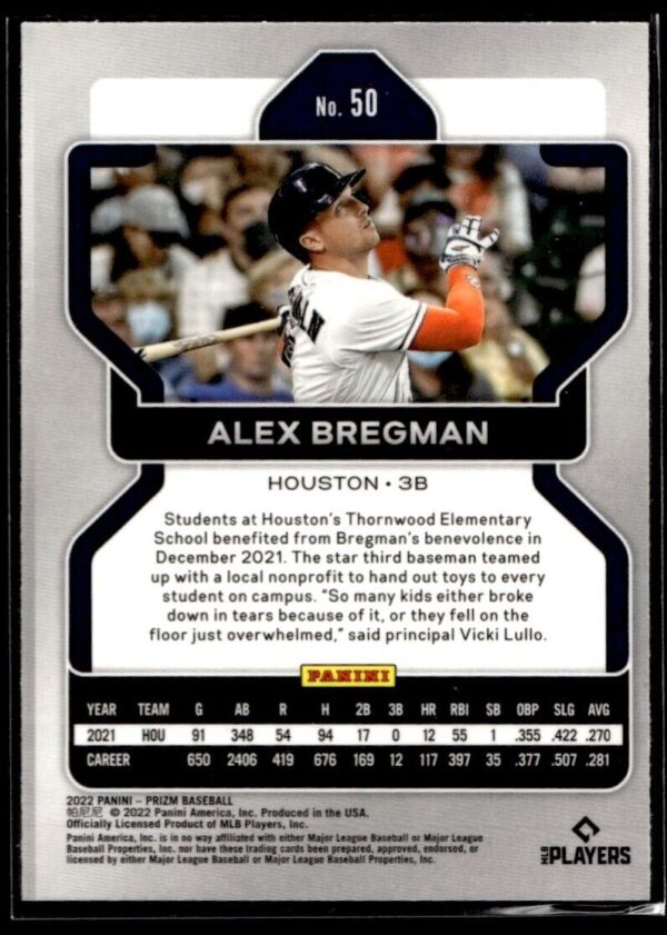 2022 Panini Prizm Houston Astros #50 Alex Bregman