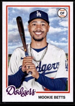 2022 Topps Archives Los Angeles Dodgers #166 Mookie Betts