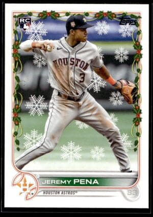 2022 Topps Holiday Houston Astros #HW129 Jeremy Pena RC Rookie