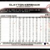 2022 Topps Chrome Los Angeles Dodgers #183 Clayton Kershaw