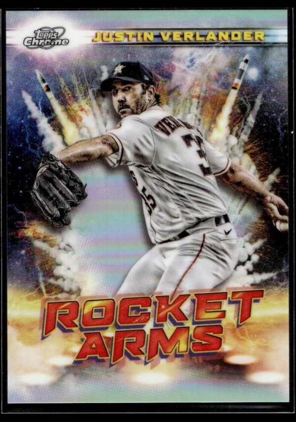 2022 Topps Chrome Rocket Arms Houston Astros #RA-5 Justin Verlander